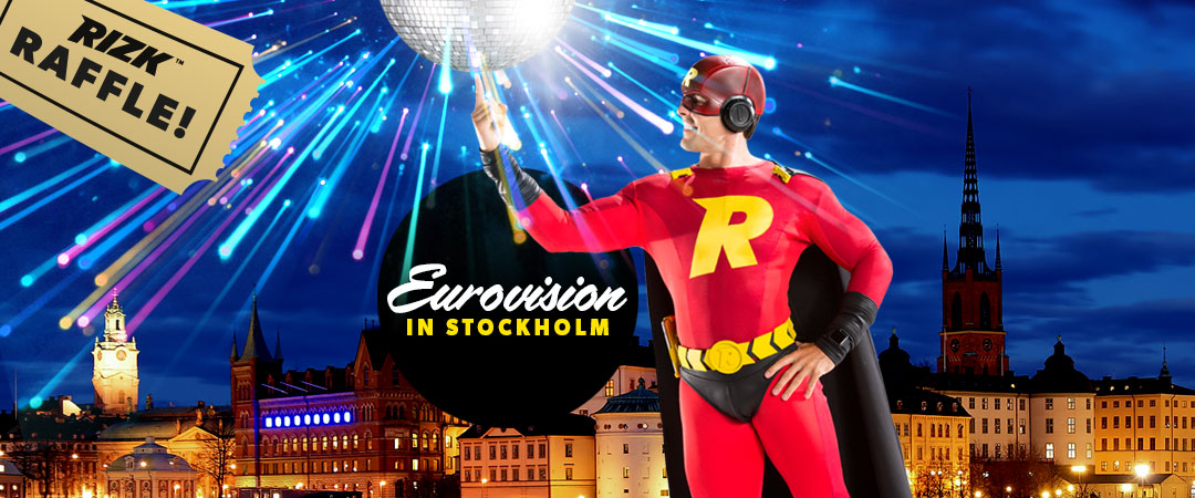 Rizk Casino gives away 2 Tickets To Eurovision in Stockholm
