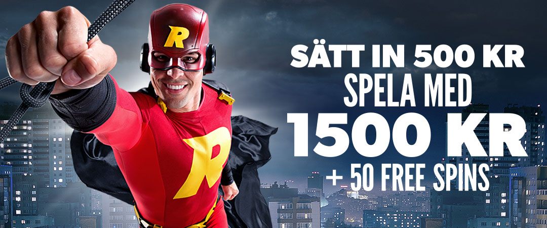 Casino Välkomstbonus på 200% upp till 1000 kr!